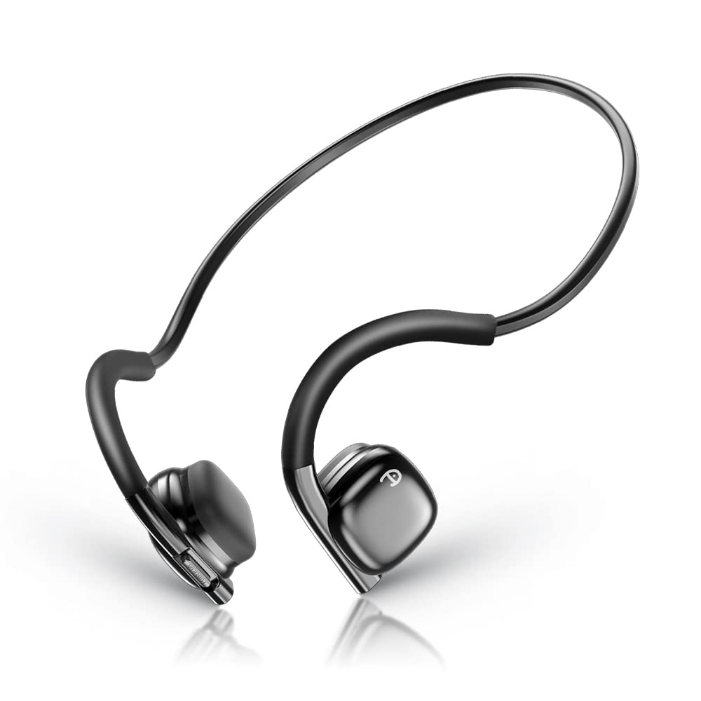 Bone Conduction Earphones, Industry New, Ultra Lightweight 0.8 oz (23 g), Bone Conduction, Bluetooth 5.3 Microphone, 8 Hours of Continuous Use, Ear Hook Type, No Ear Blocking, Cartilage Conduction