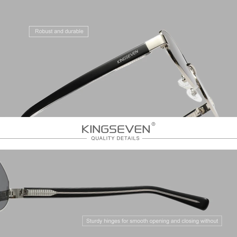 KINGSEVEN Retro Oval Sunglasses Women Men UV400 Alloy Anti-glare Fashion Glasses Driving Leopard Eye Protect Accessory Eyewear