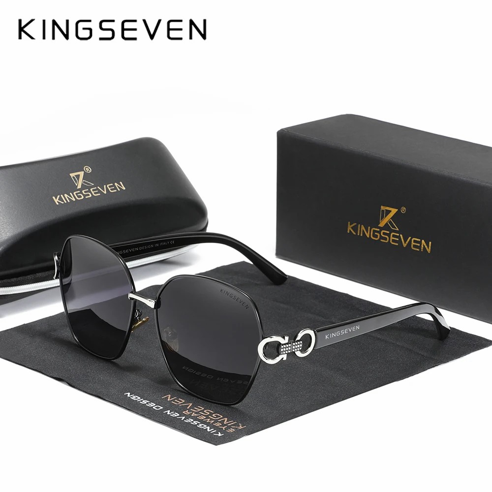 KINGSEVEN Fashion Design Sunglasses For Women Polarized Travel Glasses Oversized Luxury Ladies Eyewear Oculos de sol