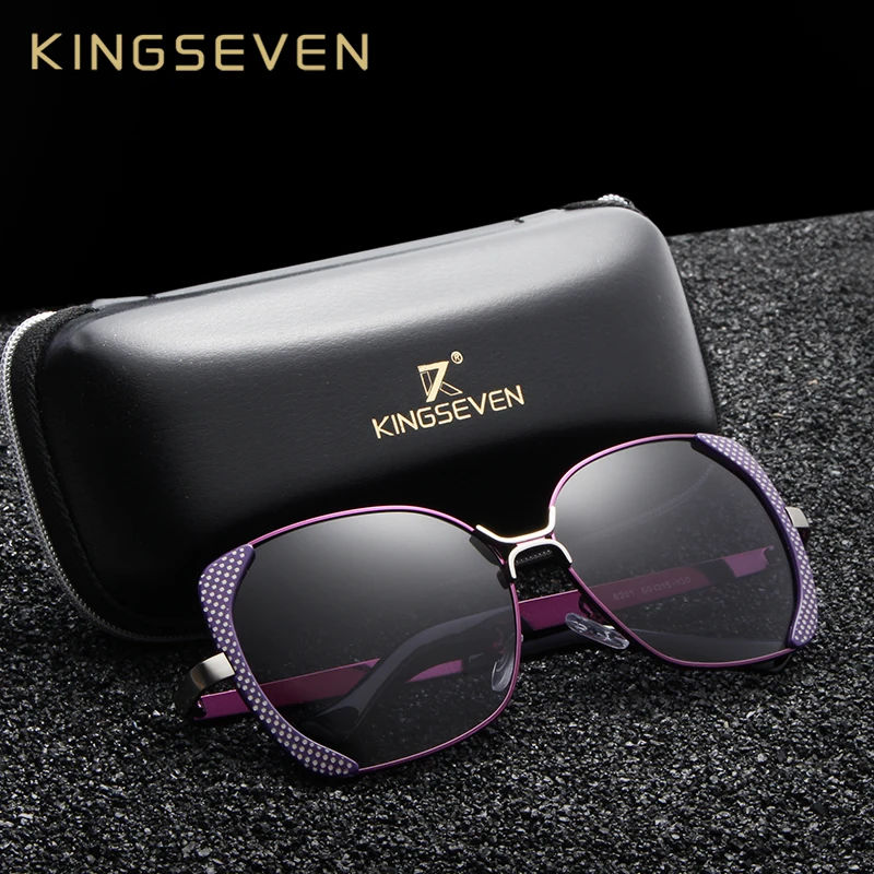 KINGSEVEN Classic Design Luxury Polarized Sunglasses Women Ladies Gradient Butterfly Sun Glasses Female Vintage oversized