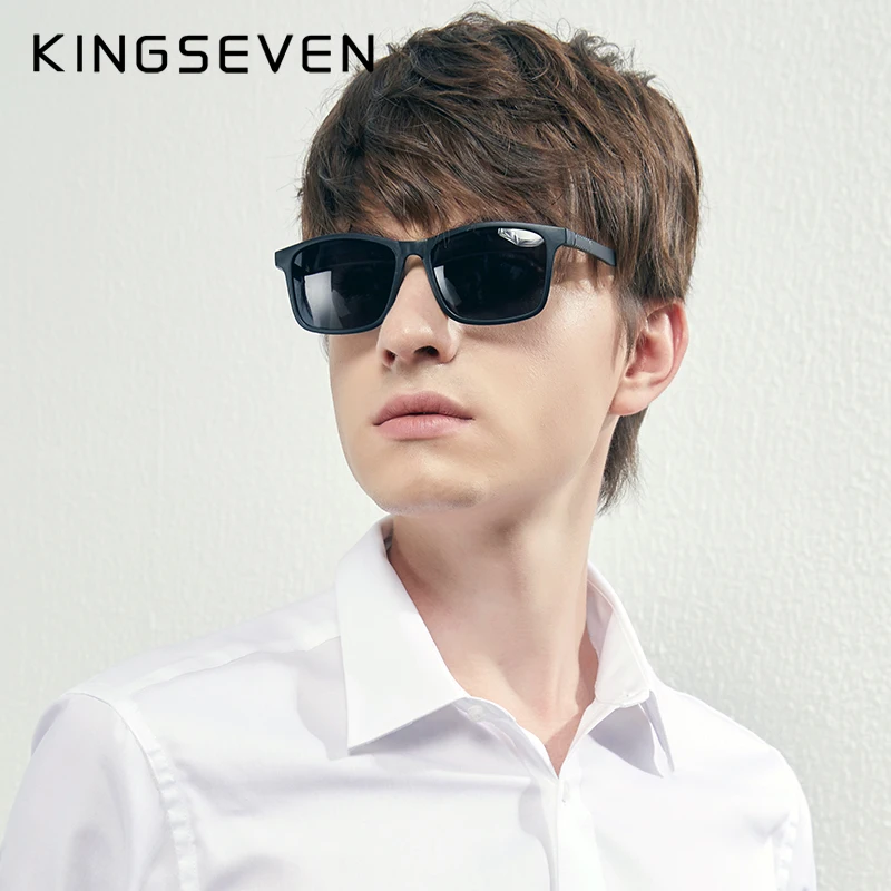 KINGSEVEN Brand Ultra Light TR90 Sunglasses Men Polarized Cat.3 UV400 TAC Lens Sun Glasses Women Casual Eyewear Driving