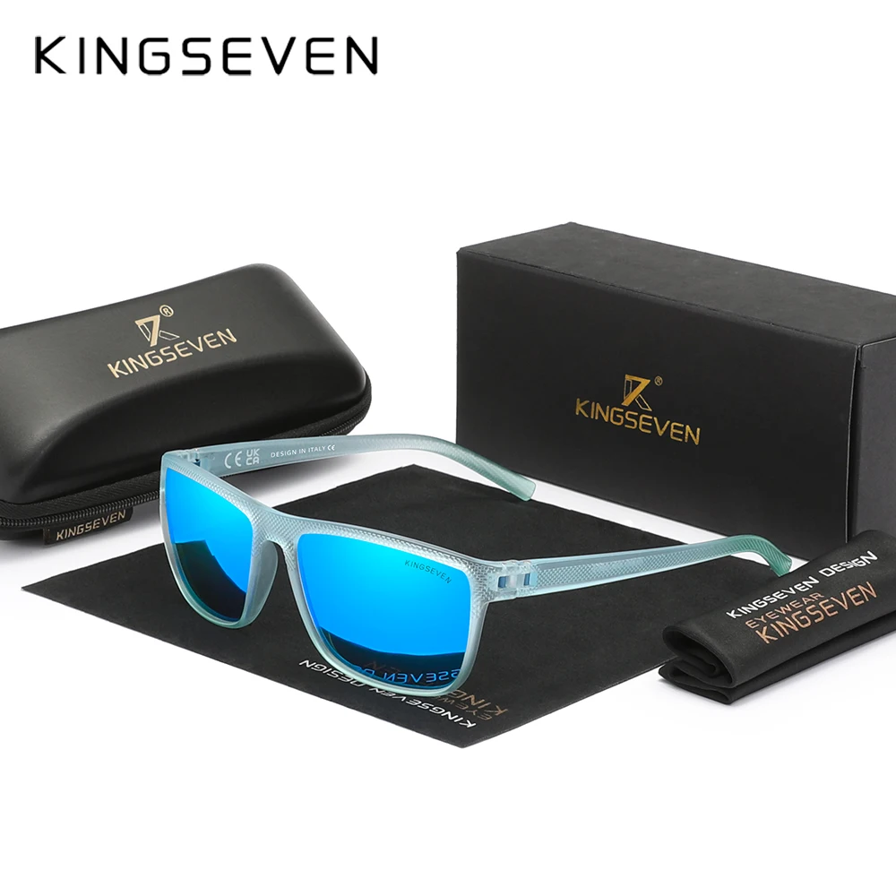 Original KINGSEVEN Brand Classic Polarized Sunglasses Men Women Driving Square Frame Sun Glasses Male Goggle UV400 NEW LC755