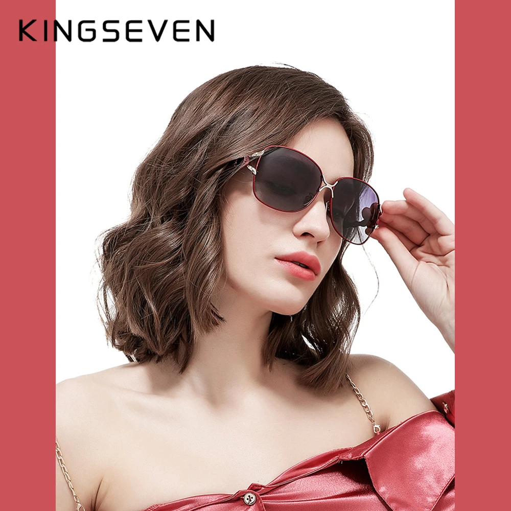 KINGSEVEN New Sunglasses For Women Luxury Brand Design Elegant Style Sun Glasses Polarized UV400 Gradient Lens Eyewear
