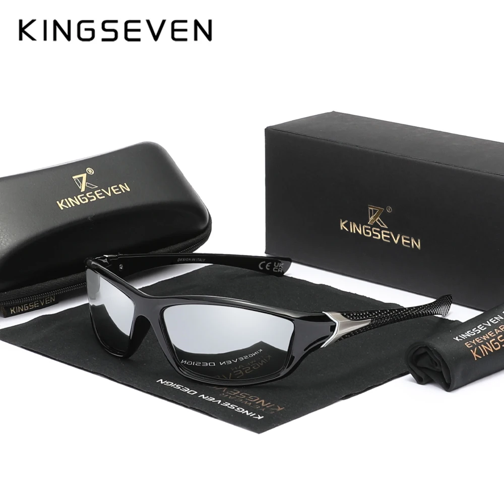 KINGSEVEN Riding Sunglasses Polarized UV400 New Fashion Eye Protect Biking Accessory Men Glasses Women TR90 Classical Eyewear