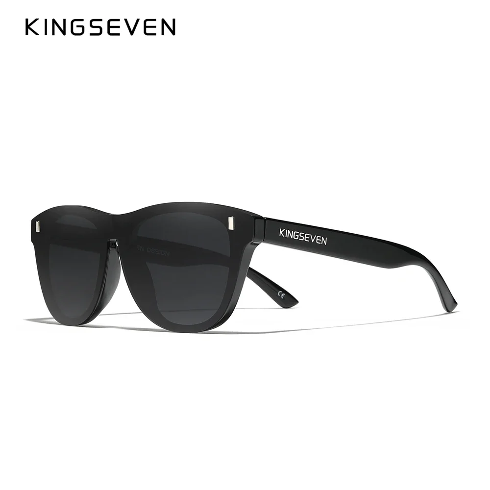 KINGSEVEN 2024 New Brand Design Women's Glasses TR90 Polarized Sunglasses Men Retro Sun Glasses Sonnenbrille Herren