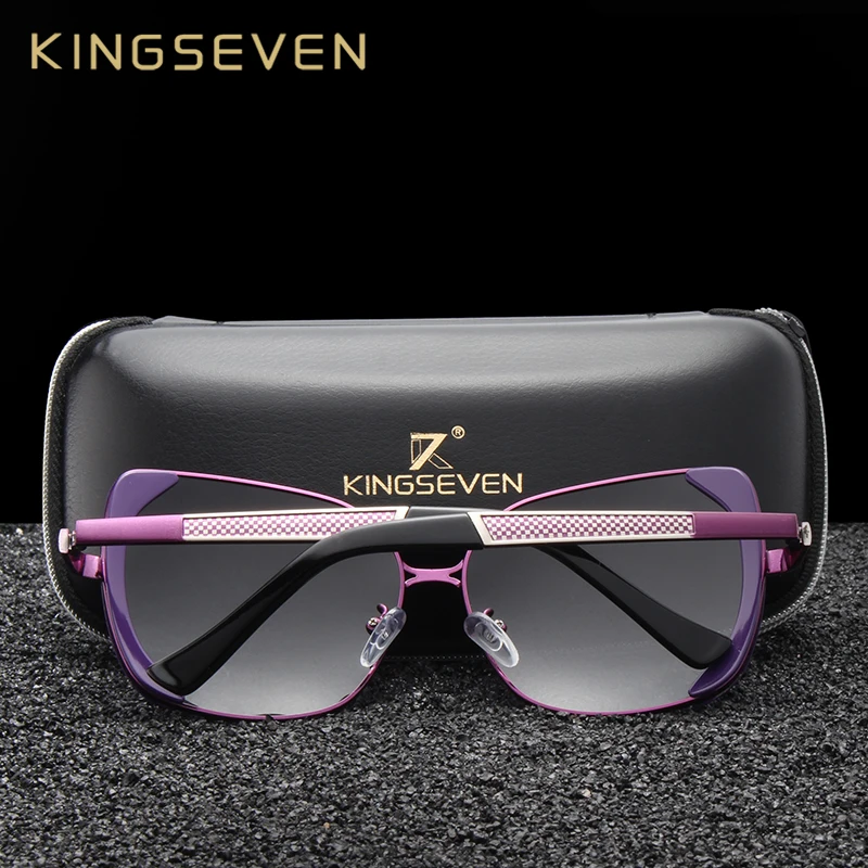 KINGSEVEN Classic Design Luxury Polarized Sunglasses Women Ladies Gradient Butterfly Sun Glasses Female Vintage oversized