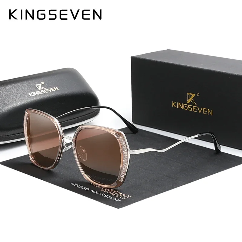 KINGSEVEN 2024 Polarized Women's Sunglasses Gradient Lens Luxury Sun glasses Brand Lentes de sol Mujer