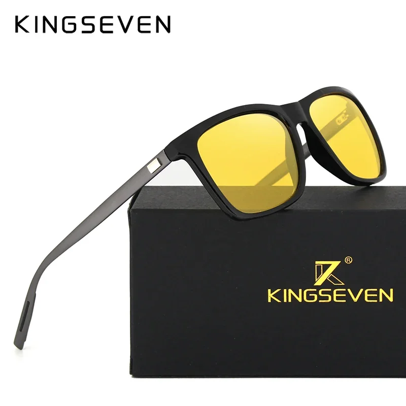 KINGSEVEN Brand Aluminum Frame Sunglasses For Men Polarized Mirror Eye Protection Glasses Women's Accessories N7557 Eyewear