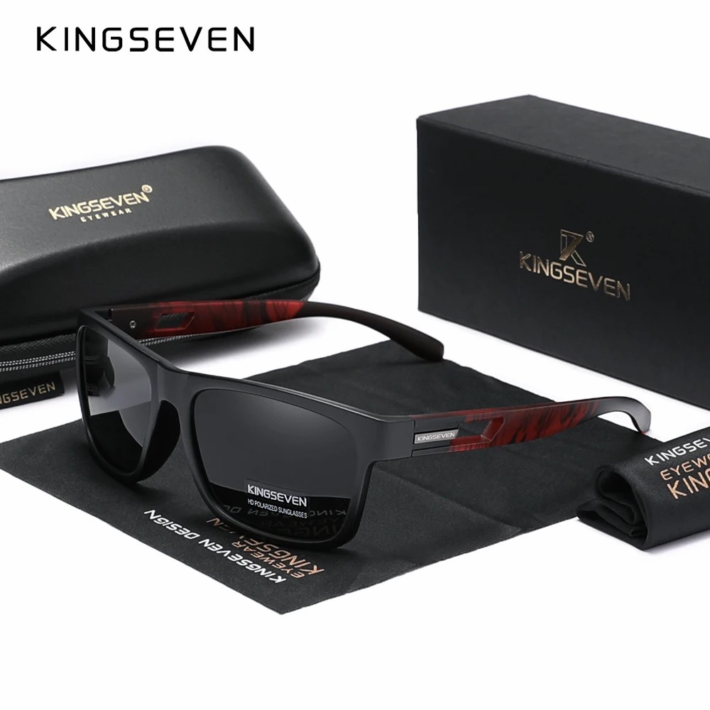 Genuine KINGSEVEN New 2024 Brand Design Men's Glasses Polarized Sunglasses Women UV Lens Fashion Eyewear Oculos de sol