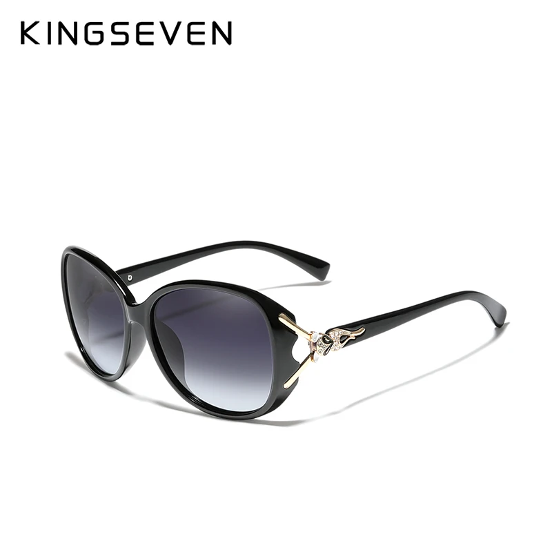 KINGSEVEN HD Sunglasses Polarized Retro Big frame luxury Eyewear Lady Brand Designer Sun glasses Oculos de sol