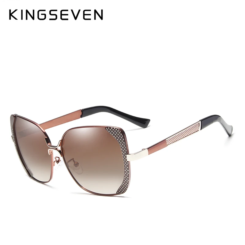 KINGSEVEN Classic Design Luxury Polarized Sunglasses Women Ladies Gradient Butterfly Sun Glasses Female Vintage oversized