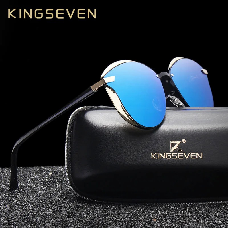 KINGSEVEN 2024 Polarized Sunglasses For Women Luxury Design Ladies Elegant Sun Glasses UV400 Protection Fashion Cat Eye Eyewear