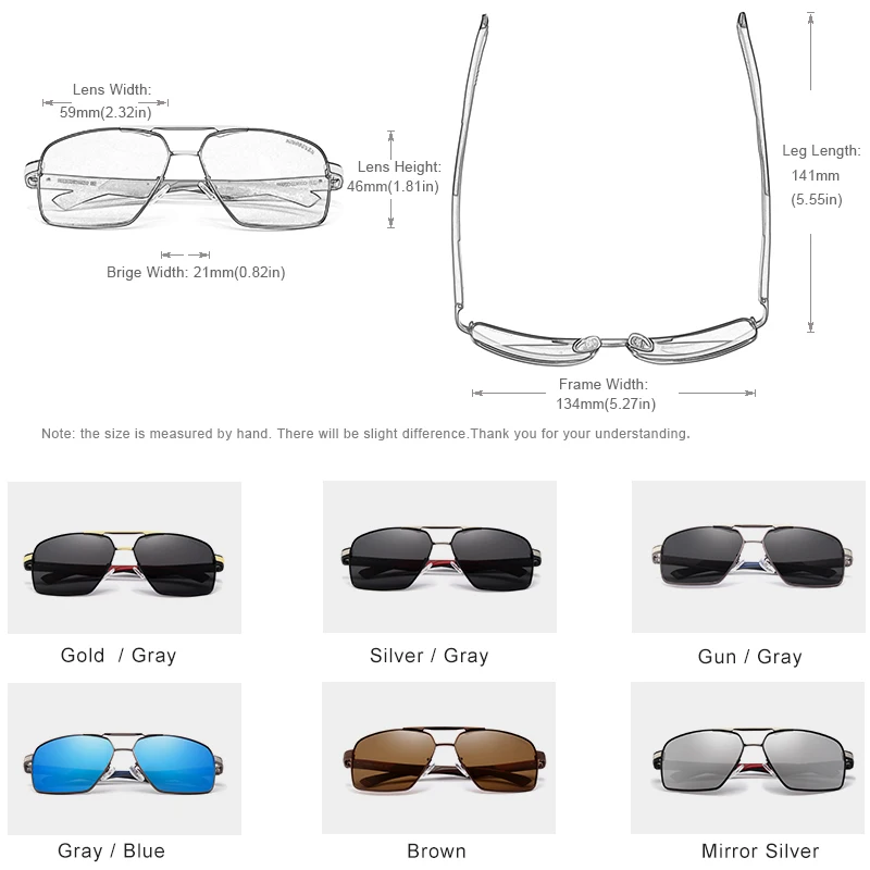 KINGSEVEN Brand New Polarized Men Sunglasses Square Aluminum Frame Male Sun Glasses Driving Fishing Eyewear Zonnebril N7719