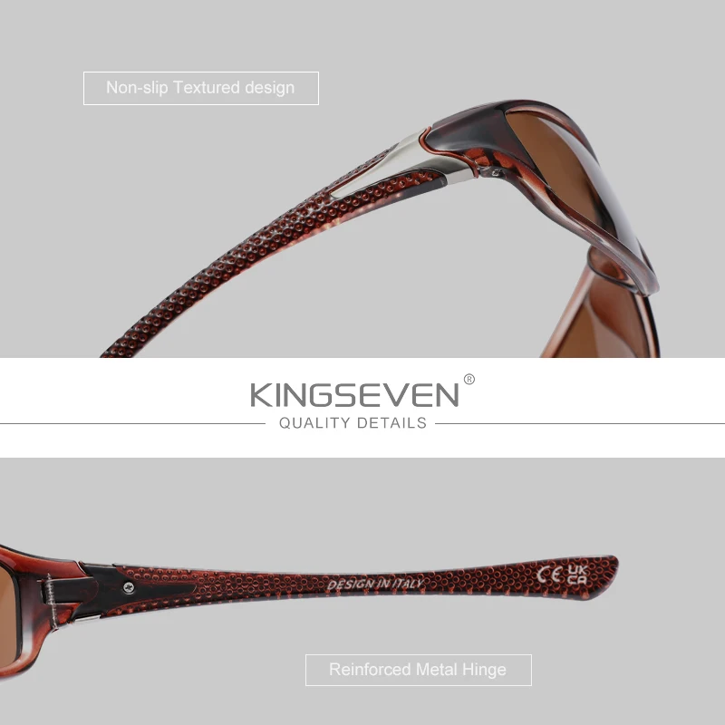 KINGSEVEN Riding Sunglasses Polarized UV400 New Fashion Eye Protect Biking Accessory Men Glasses Women TR90 Classical Eyewear