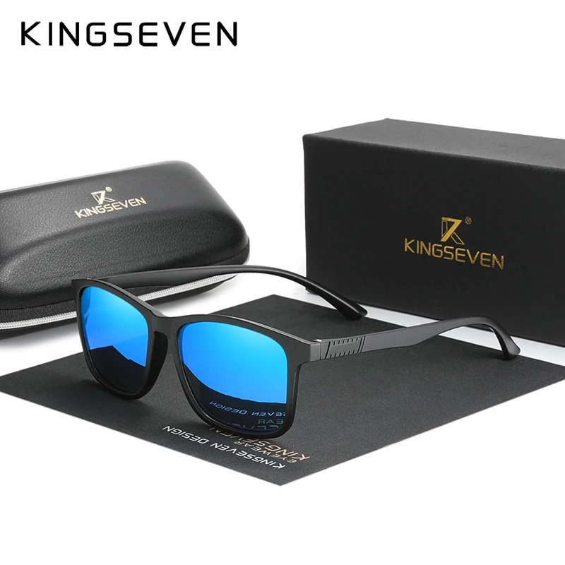 KINGSEVEN Brand Ultra Light TR90 Sunglasses Men Polarized Cat.3 UV400 TAC Lens Sun Glasses Women Casual Eyewear Driving
