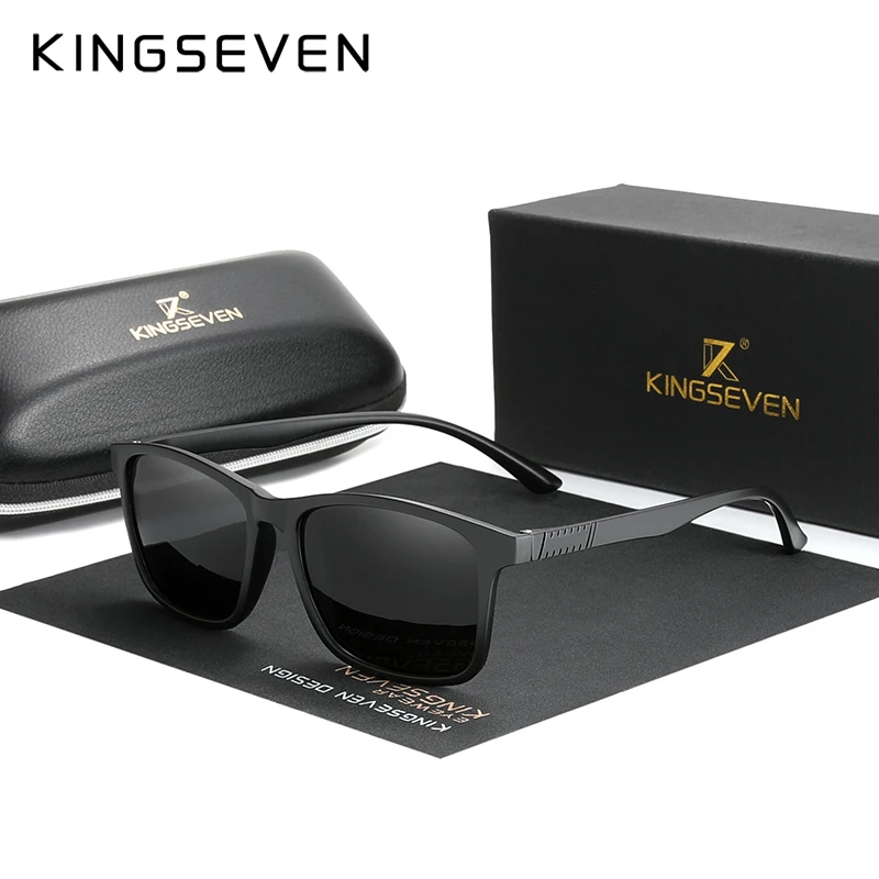 KINGSEVEN Brand Ultra Light TR90 Sunglasses Men Polarized Cat.3 UV400 TAC Lens Sun Glasses Women Casual Eyewear Driving