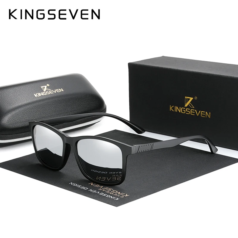 KINGSEVEN Brand Ultra Light TR90 Sunglasses Men Polarized Cat.3 UV400 TAC Lens Sun Glasses Women Casual Eyewear Driving