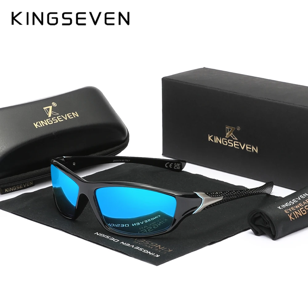 KINGSEVEN Riding Sunglasses Polarized UV400 New Fashion Eye Protect Biking Accessory Men Glasses Women TR90 Classical Eyewear