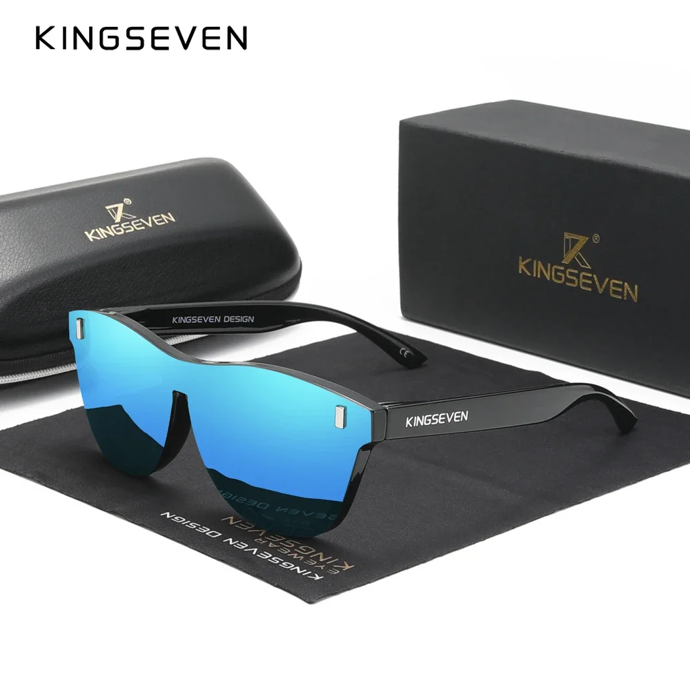 KINGSEVEN 2024 New Brand Design Women's Glasses TR90 Polarized Sunglasses Men Retro Sun Glasses Sonnenbrille Herren