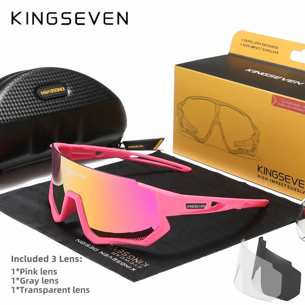 KINGSEVEN Cycling Sunglasses Men Women Mtb Bicycle Glasses UV400 Polarized Fishing Protection Eyewear Photochromic Bike Goggles