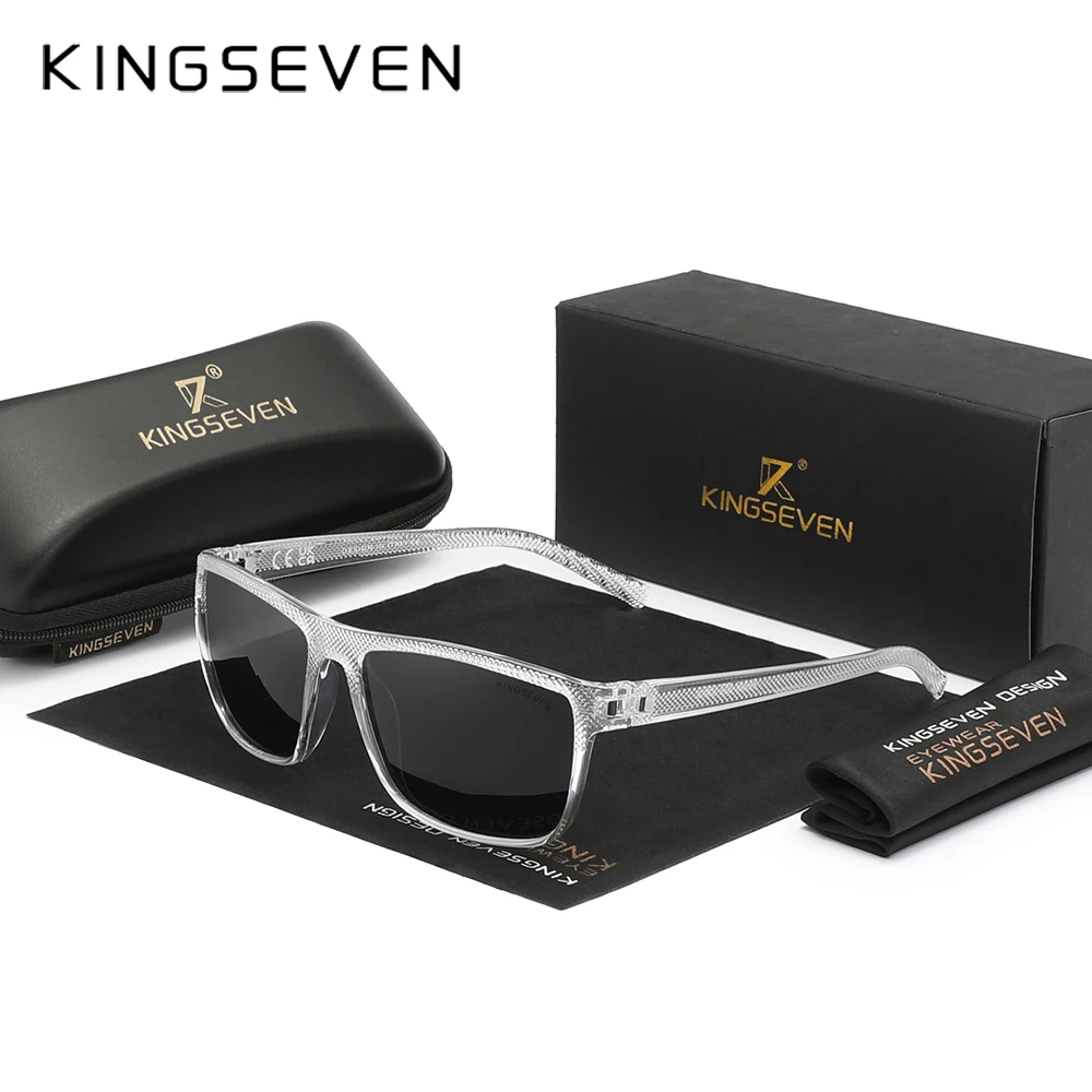 Original KINGSEVEN Brand Classic Polarized Sunglasses Men Women Driving Square Frame Sun Glasses Male Goggle UV400 NEW LC755