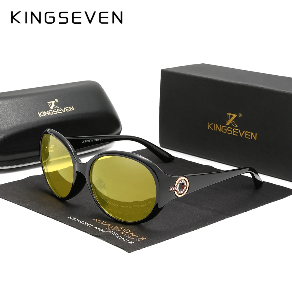 KINGSEVEN Fashion Design Sunglasses For Women Polarized Travel Glasses Oversized Luxury Ladies Eyewear Oculos de sol