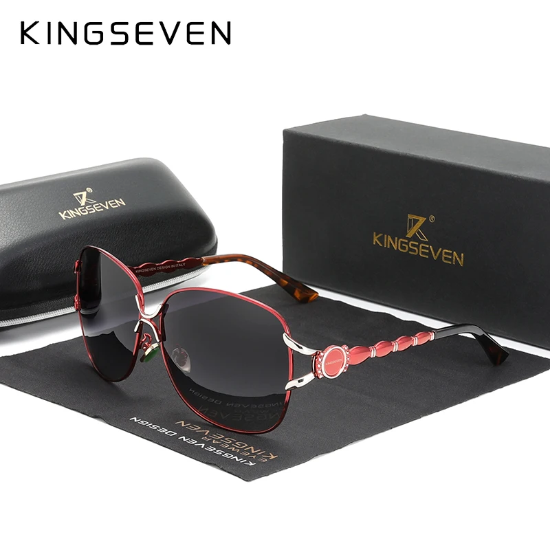 KINGSEVEN New Sunglasses For Women Luxury Brand Design Elegant Style Sun Glasses Polarized UV400 Gradient Lens Eyewear
