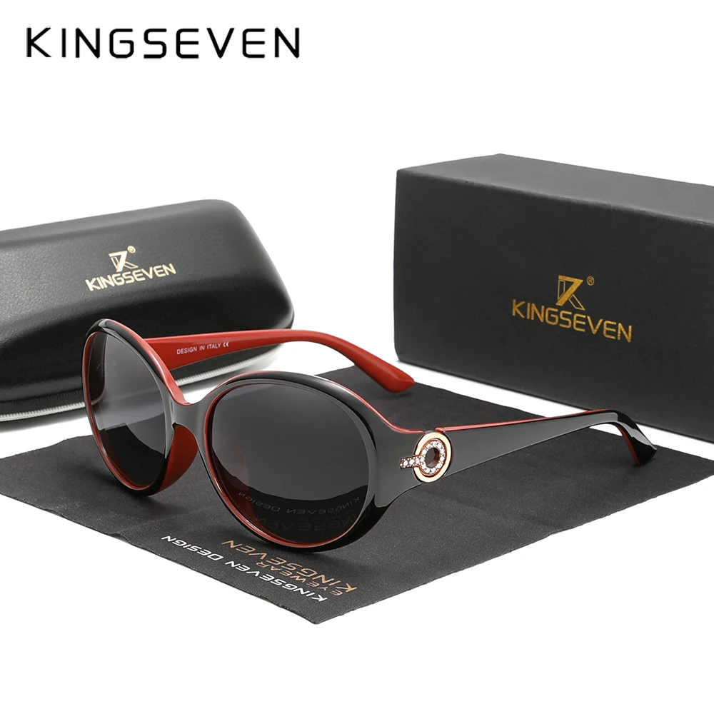 KINGSEVEN Fashion Design Sunglasses For Women Polarized Travel Glasses Oversized Luxury Ladies Eyewear Oculos de sol