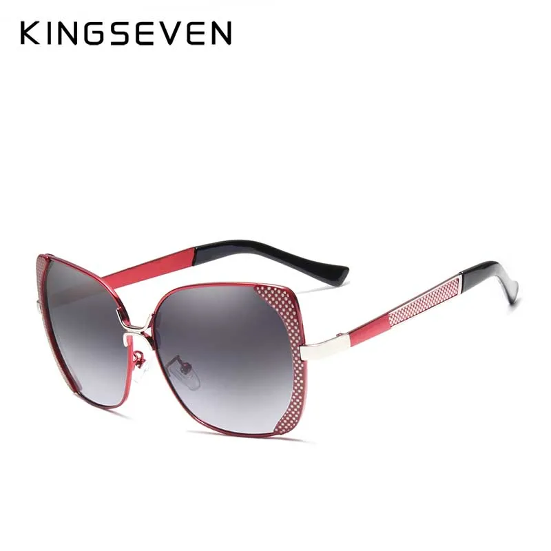 KINGSEVEN Classic Design Luxury Polarized Sunglasses Women Ladies Gradient Butterfly Sun Glasses Female Vintage oversized