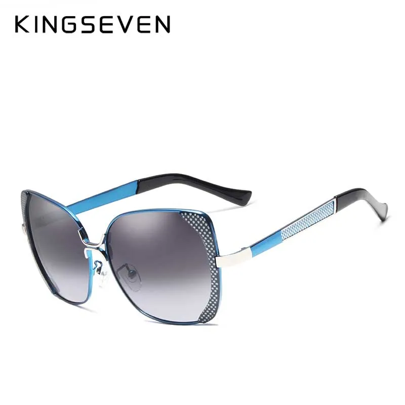KINGSEVEN Classic Design Luxury Polarized Sunglasses Women Ladies Gradient Butterfly Sun Glasses Female Vintage oversized