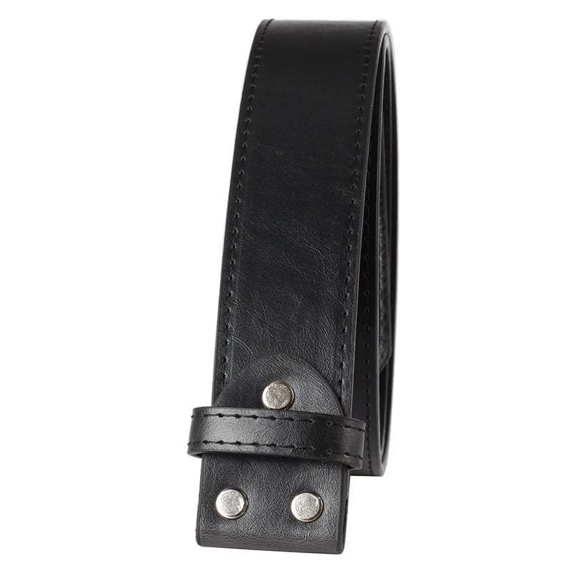 Cowboys Leather Belt Without Belt Buckle 1.5 Wide with Snap Fastener