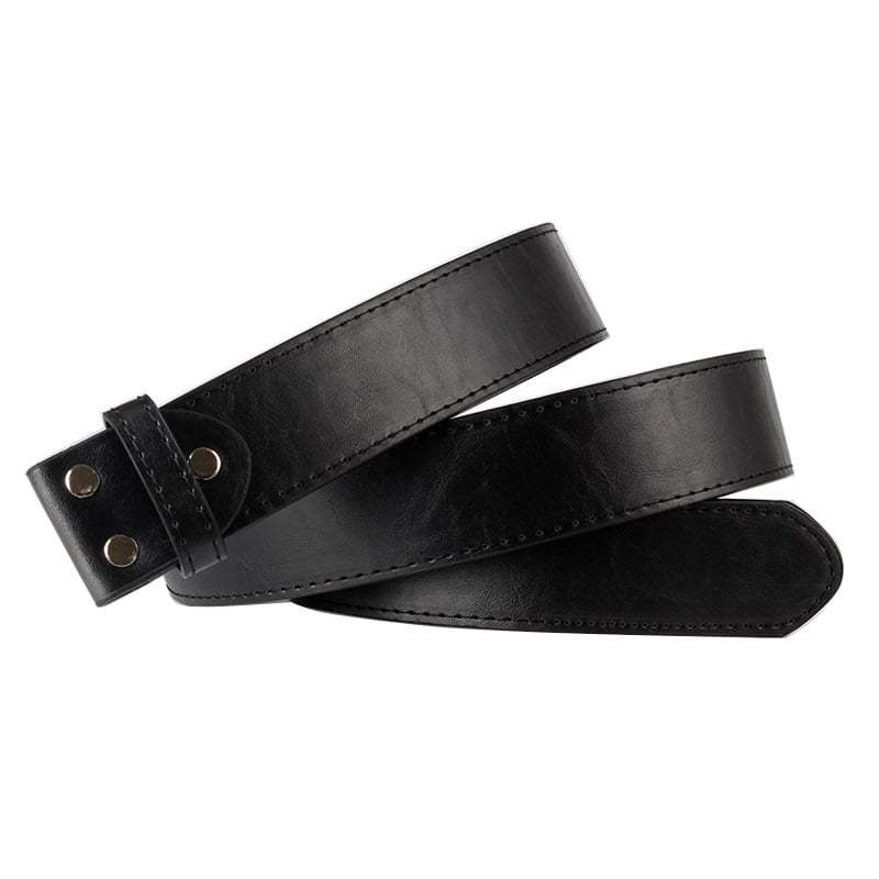Cowboys Leather Belt Without Belt Buckle 1.5 Wide with Snap Fastener