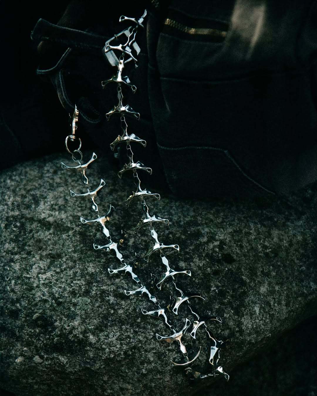 Thoracic Key Chain Sterling Silver With Anima Lighter Case