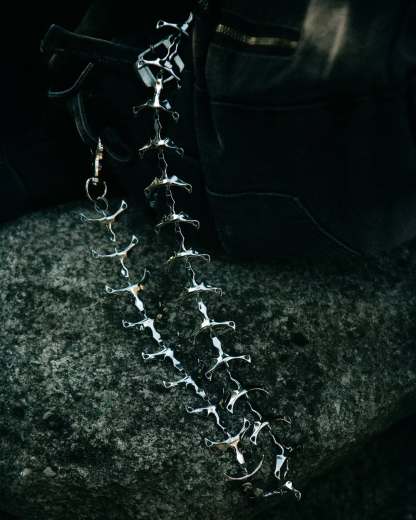 Thoracic Key Chain Sterling Silver With Anima Lighter Case