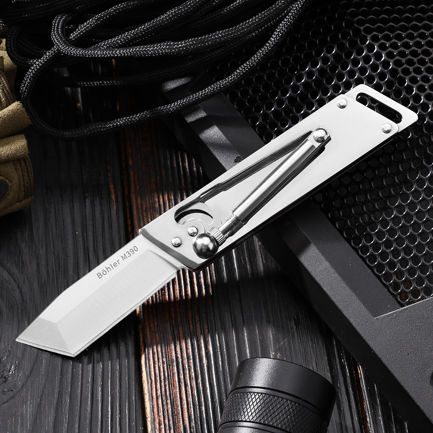🔥LAST DAY 70% OFF🔥 Mechanical Hydraulic Rod Modeling Folding Knife 
