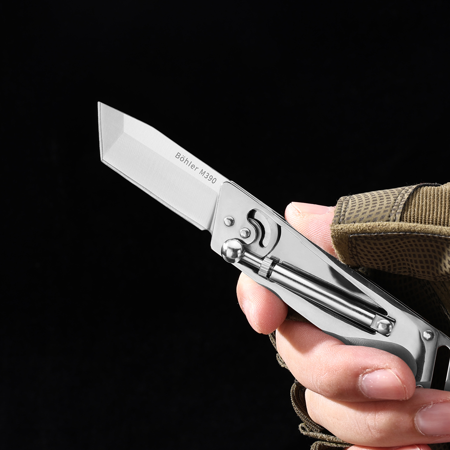 🔥LAST DAY 70% OFF🔥 Mechanical Hydraulic Rod Modeling Folding Knife 