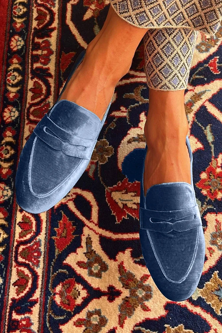 Velvet Sapphire Loafers