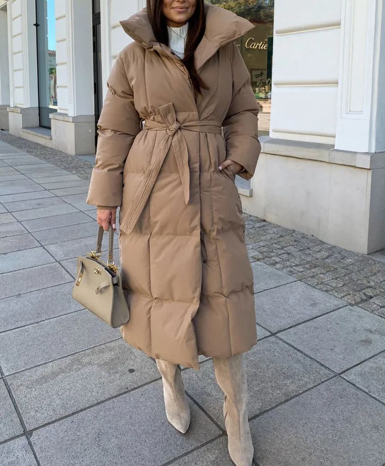 Puffer wrap coat best sale