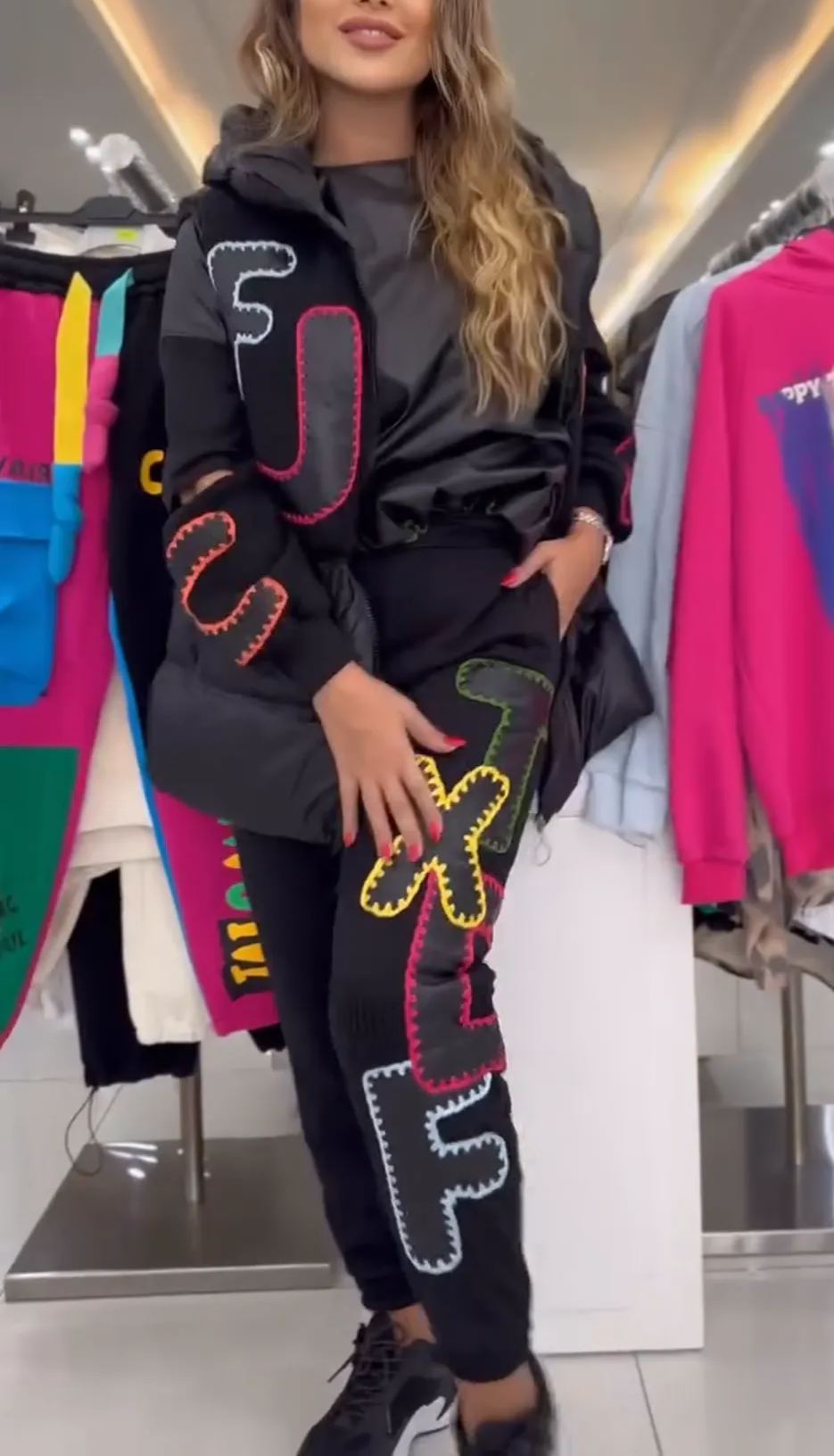 Trendy Duck - Down Puffer Set with Colorful