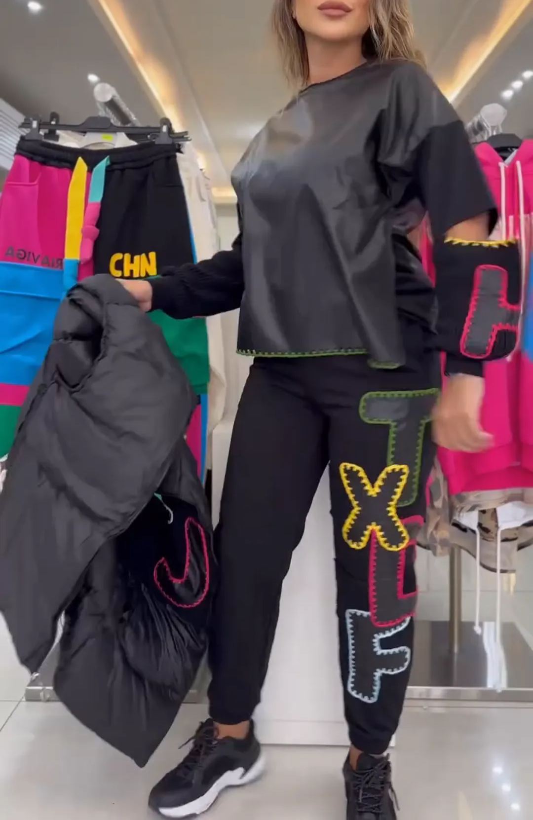Trendy Duck - Down Puffer Set with Colorful