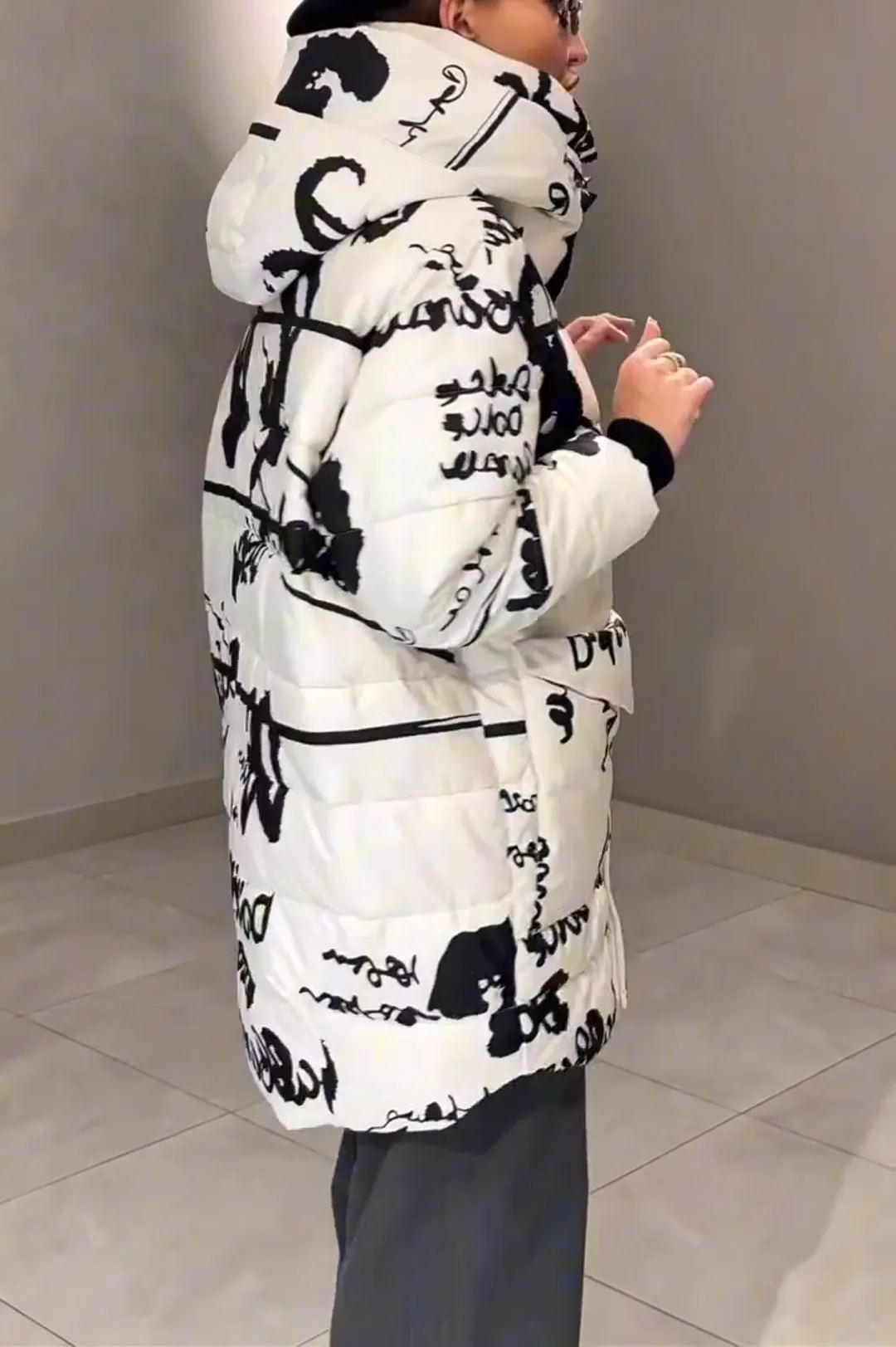 Urban Graffiti Down Jacket