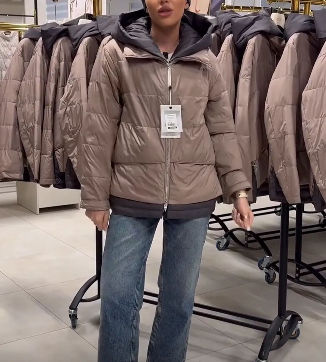 Casual Puffer Jacket with Hood