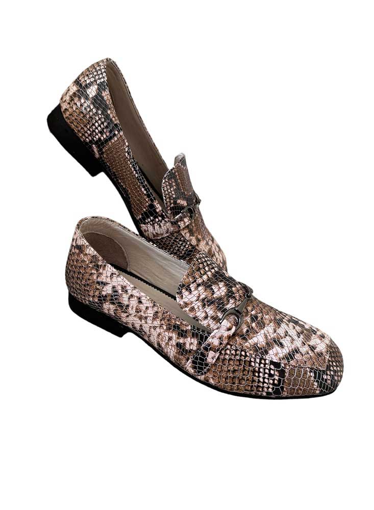 Desert Python Loafers