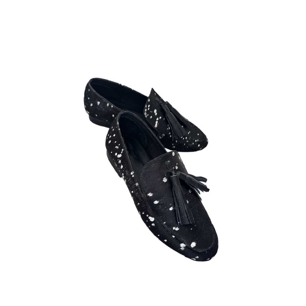 Midnight Speckle Tassel Loafers