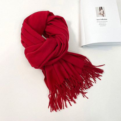 Personalised super soft warm scarf with birthday flower and text