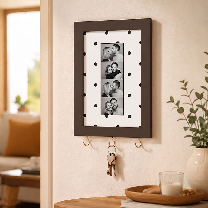 Personalized Couple Photo Frame Key Holder