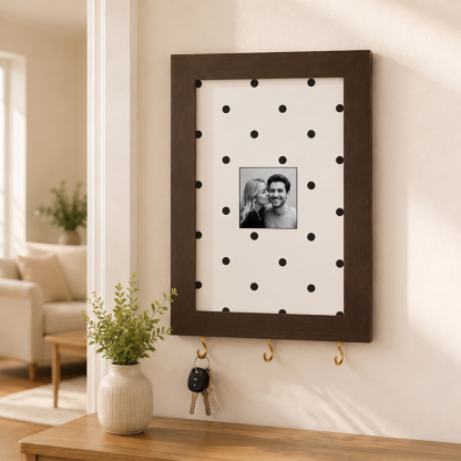 Personalized Couple Photo Frame Key Holder