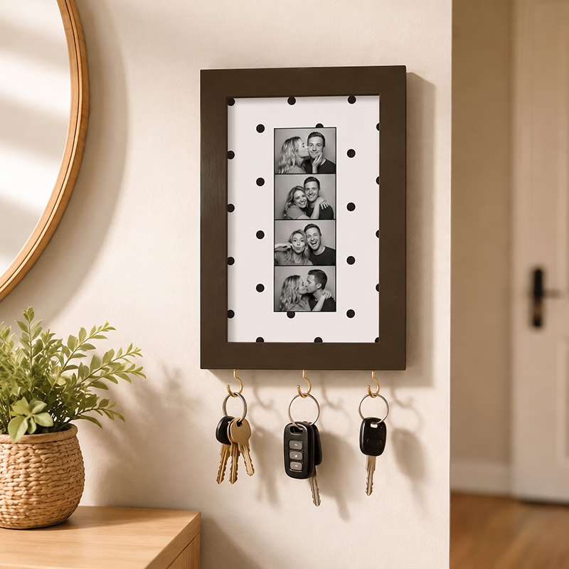 Personalized Couple Photo Frame Key Holder