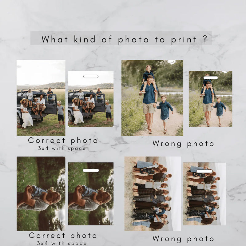 Personalized Photo Keychain - Man Accessory Leather Keychain