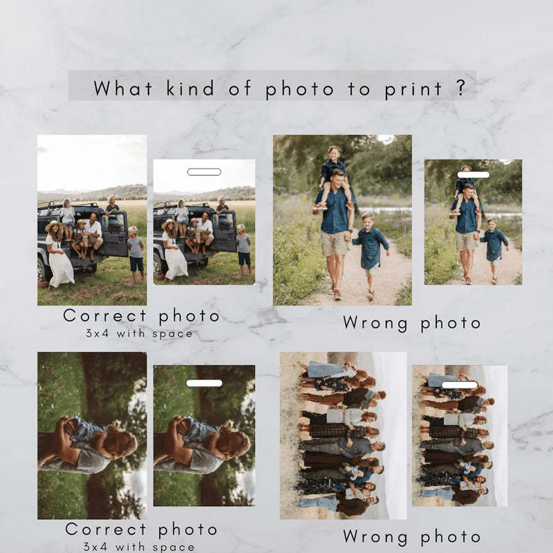 Personalized Photo Keychain - Man Accessory Leather Keychain